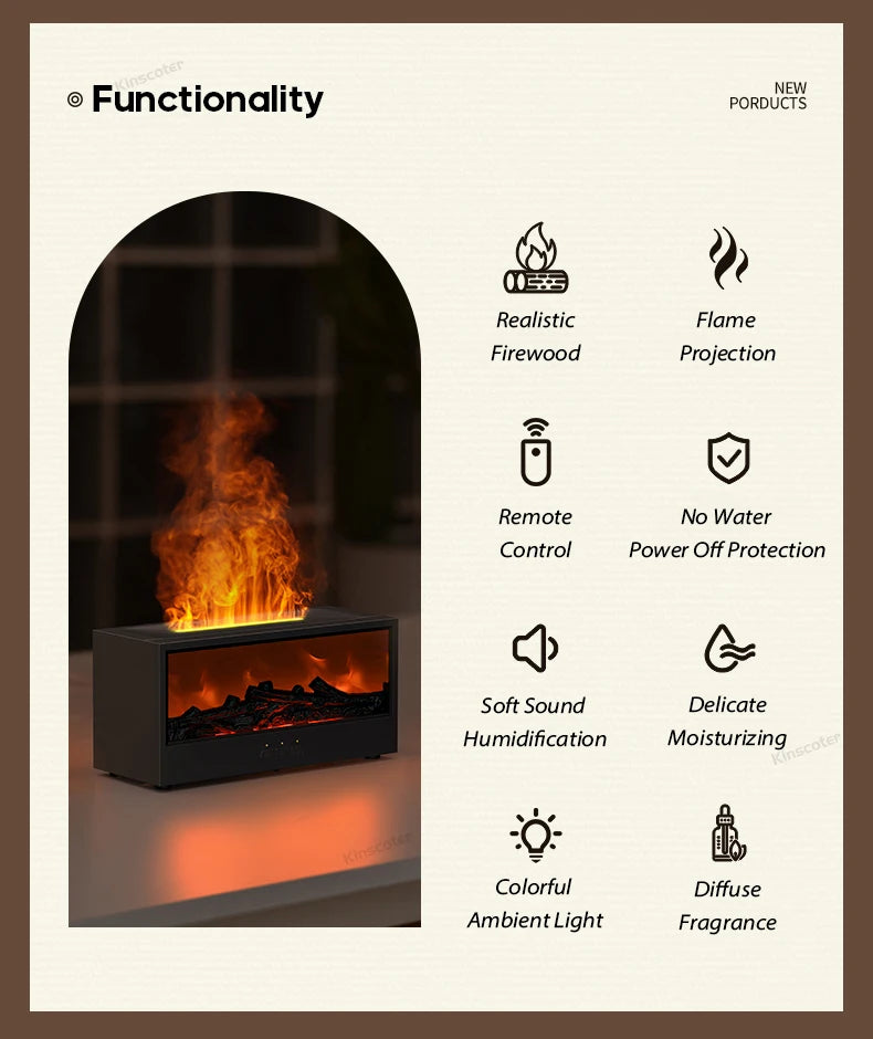 Difusor de Aroma de Lareira – Ambiente Aconchegante e Relaxante